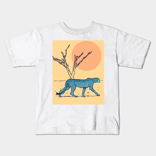 Cheetah Kids T-Shirt by fernandaschallen